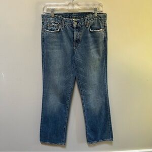 new~ J. Crew ~ Button Fly Aged Stonewash Cotton Boy Jean in size 28S